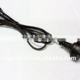 SAA 2 Pin Plug 2 Core Wire Power Cord