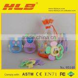 baby bell set,Baby Rattle,Plastic baby rattle toys,baby bell rattle,hand rattle