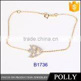 China Factory Wholesale 925 Sterling Silver Diamond and Gemstone Bracelet thumbnail-2