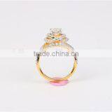 Latest Beauty Design Diamond Ring Flower Shape 925 Silver cz Ring thumbnail-5