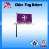 Scouts Purple Advertising Wind Shaking Paper Hand Flag