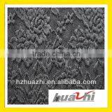 Black Bottom Embroidered Silk Organza Fabric thumbnail-1