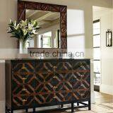 American Classical Dresser With Mirror, Solid Wood Dresser thumbnail-3