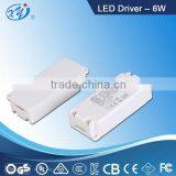 Chinese Supplier 6v 1a LED Driver for LED Down Light With White Enclosure