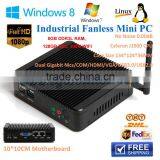 Smallest Fanless Mini PC With Intel Celeron J1900 2.0GHz Quad Core 8GB Ram 128GB SSD VGA Win7/Win8/Linux