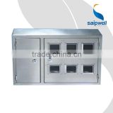 SAIP/SAIPWELL High Quality Outdoor Stainless Waterproof Meter Box For Six Households