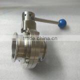 Manual Sanitary Tri-clamp Butterfly Valve thumbnail-1