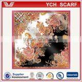 New Hot Fashion Polyester Satin Printed Paisley Scarf thumbnail-1