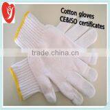 10guage Bleached White Cotton Gloves Manufacturer From Chian thumbnail-1