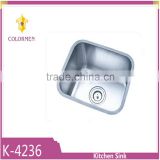 High quality low price single bowl stainless steel kitchen sink with Waterlet