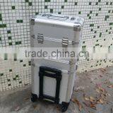 Professional Aluminum Trolley Rooling Make up Beauty Cosmetic Case thumbnail-2