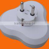 Europe Style 2 Pin ac Travel Adaptor With Grounding (P8035)
