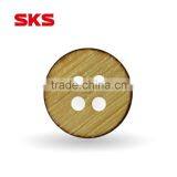 burned effect bamboo button with high quality