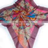 printed square arabic shawl