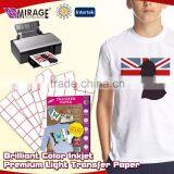 Brilliant Color Inkjet Premium Light Transfer Paper for T-shirt