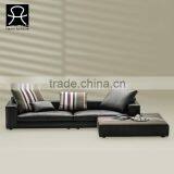 French Style Luxury Sofa Set Upholstery Fabric Sectiona Sofa With Ottoman thumbnail-1