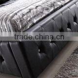 Modern Leather Bed With Storage Box thumbnail-4