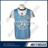 Hot sell sublimation printing man reversible lacrosse pinnies tracksuit
