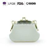 Hot Sale Fashion Design Koreans Style Silicone Cosmetic Bag / Whole Silicone Hand Bag Card Coin Key Bag Protable