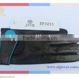 Short Leather Gloves With Sheep Skin Soft Handfeel