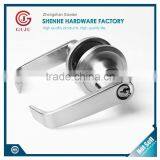 Satin Nickel Keyed Tubular Lever Handles Locks thumbnail-1