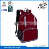Melange Polyester With Front Zipper Pocket School Backpack thumbnail-3