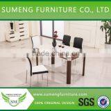 Party High Glass Top Dining Tables and Chairs