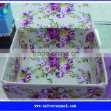 Blue Calico Fabric Boxes Cotton Cloth Box High Quality Products thumbnail-5