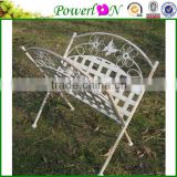 Antique Classical White Metal Vintage Wrough Iron Magazines Rack Garden Decoration For Landscaping TS05 G00 C00 X00 PL08-5645