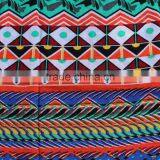 Zig Zag Stripe Diamond Shape Printed Polyester Cotton Rayon Blend Fabric thumbnail-1