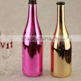 Professional Custom Made 750ml Champagne Bottles Colour Glass Bottles and Bottle Manufacturer thumbnail-2