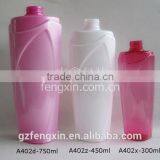 250ml 450ml 750ml screen printing squeeze plastic matrial PET bottle with sealig type press cap