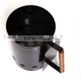 Steel Charcoal Lighter Basket,Black Fireplace Burner