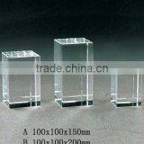 clear crystal cubes sheets with engraved for crystal trophy and award (R-0423)