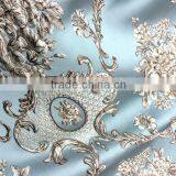 High Quality Fabric With High Density Satin 3D Embossed Jacquard Fabrics With Wide Width thumbnail-2