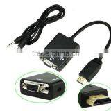 720P 1080i 1080P HDMI Male to VGA TV AV HDTV Converter Adapter With Audio Cable thumbnail-5