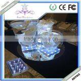 4 Inch Square Battery Operated LED Table Centerpiece for Table Centerpiece