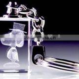 2016 Unique Design Leaf Shape Crystal Keychain thumbnail-2