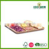Hot Selling Wooden Divided Tray With Plate Bamboo Tray Wholesale thumbnail-5