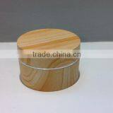 Round Plastic Type Bamboo Cosmetic Jars for Skin Care Cream Use thumbnail-3