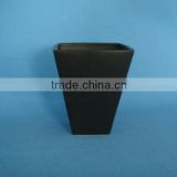stoneware vase matte black ceramic pots