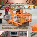 Block Machine Supplier QM4-45 Diesel Engine Movable Egg Laying Concrete Hollow Block Making Machine Price and Vedio thumbnail-3