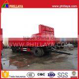 2 Axle Drawbar Steel High Fence Truck 20T 30T Double Axle Agricultural Bulk Cargo Transport Full Trailer thumbnail-4