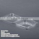 Cheap Price Clamshell Plastic Cake Container Carrier With Hinged Lid, Clear Plastic Take Out Food Packaging Box for Salad thumbnail-5