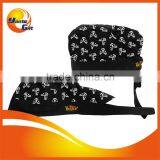 Custom Black Skull Bandana Hat