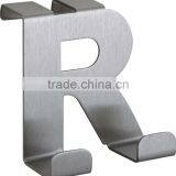 D E R A Letter Shape Small Stainless Steel Over Door Hook thumbnail-3