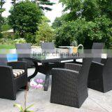 2017 Sigma Discount Weatherproof Cheap Classic Rattan Contemporary Dining Room Sets thumbnail-1