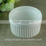 Wholesale White Round Porcelain Ramekins Ceramics Round Ramekin for Restaurant Hotel Oven Microware Safe thumbnail-2