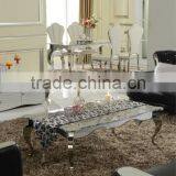 Marble Top Stainless Steel Leg Coffee Table Side Table B105 thumbnail-3
