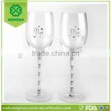 Wedding Party Wine Glass Goblet With Decal thumbnail-1